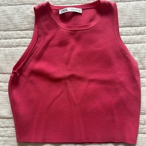 Zara Fuchsia Knit Sweater